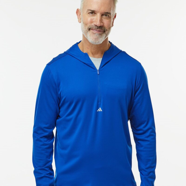 Men's Lightweight Quarter-Zip Hooded Pullover Thumbnail