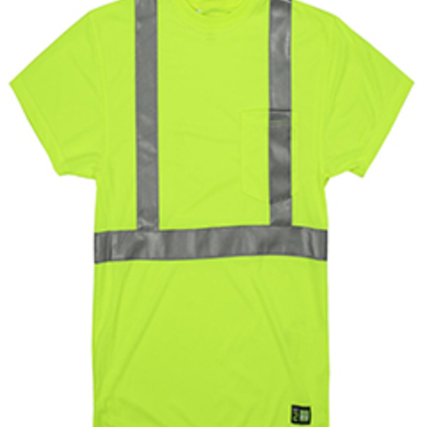 Men's Tall Hi-Vis Class 2 Performance Short Sleeve T-Shirt Thumbnail